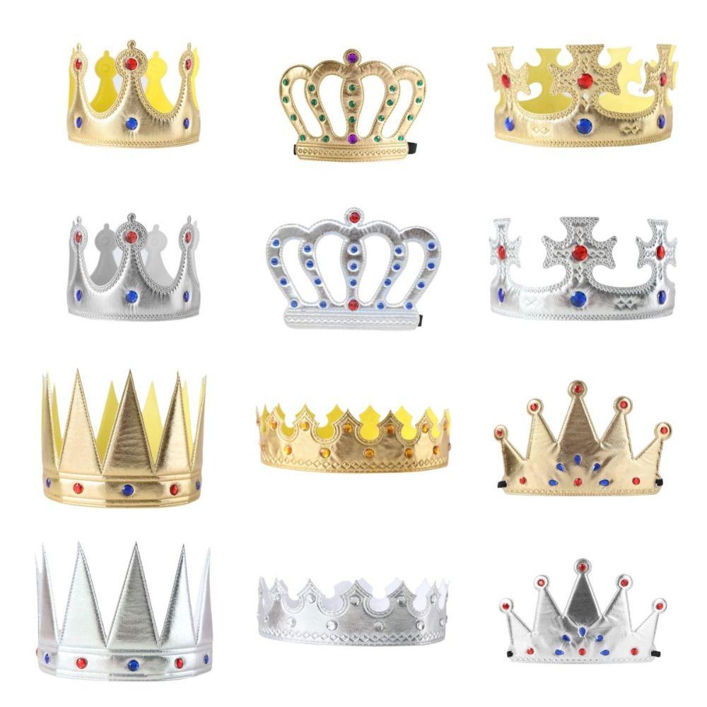 Dress Up Prince Crown Role-Playing Festival Headdress Novelty Cosplay King Headband Happy Birthday