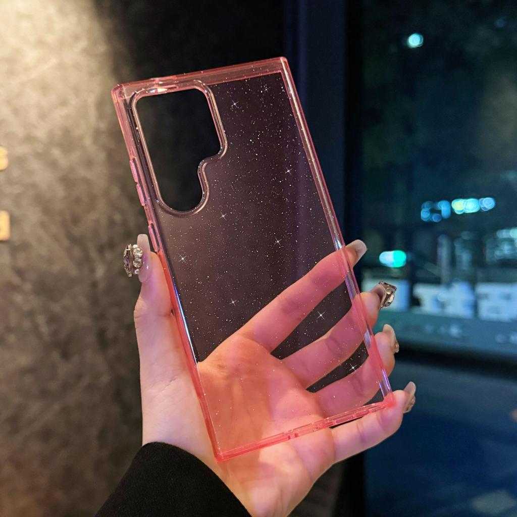 Samsung S25u Mobile Phone Case S24ultra Flash Powder Magnetic Absorption Suitable for S23 Strong Magnetic Absorption A56 Antibacterial Hard Sleeve