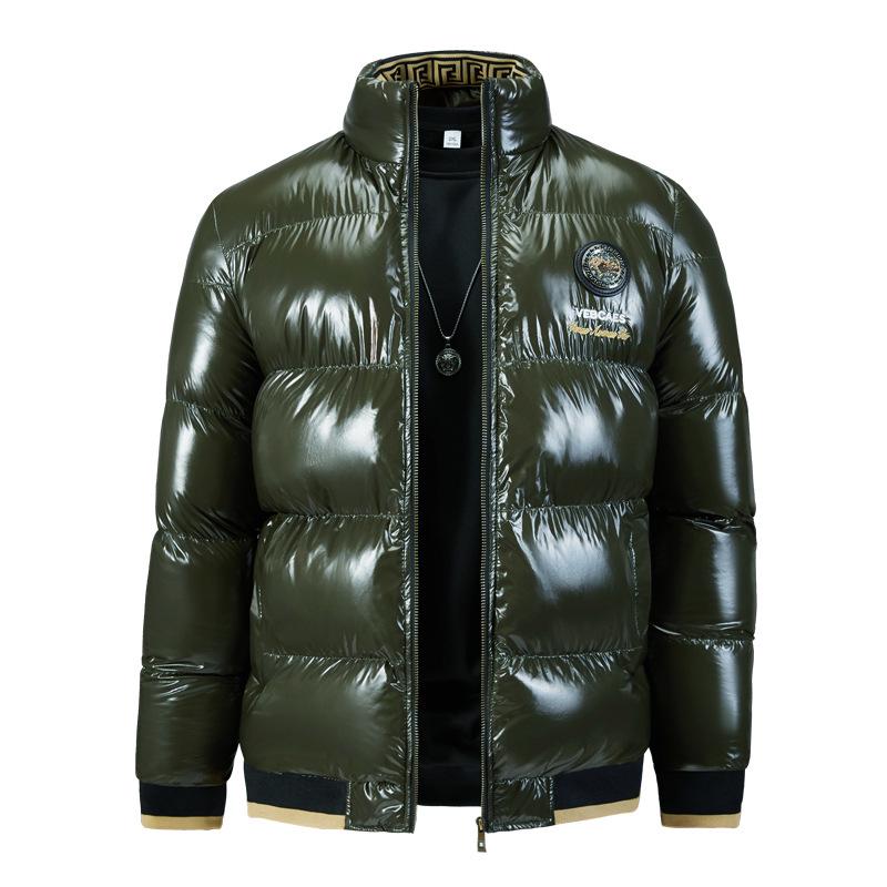 Men's 2024 Winter Stand Collar Fashion Cotton Padded Jacket - Loose, Thick, Trendy Outerwear