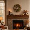 Autumn Eucalyptus Boxwood Wreath for Wall or Front Door Decoration