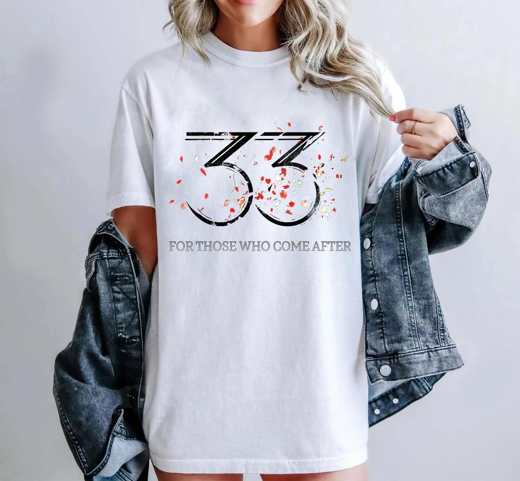 Clair Obscur Expedition 33 Tshirt Dedicated To Future Generations A Gift for Fans of Retro Roleplaying Game Tshirts