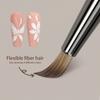 Wood Handle Triangular Petal Nail Brush Acrylic Nail Art Liner Brush Grid Stripes Flower Painting Drawing Pen DIY Manicure Tool