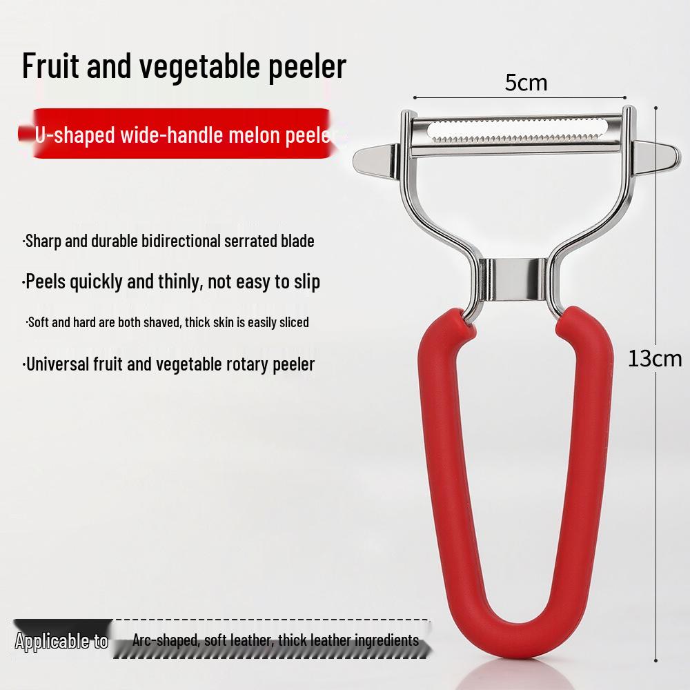 

Multi-Use Fruit & Vegetable Peeler for Potatoes, Apples, and Melons