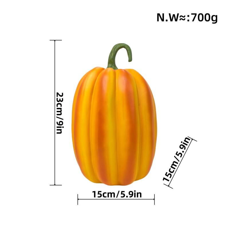 Realistic Pumpkin Resin Decorative Figurine Halloween Home Decoration Modern Minimalist Tabletop Ornament