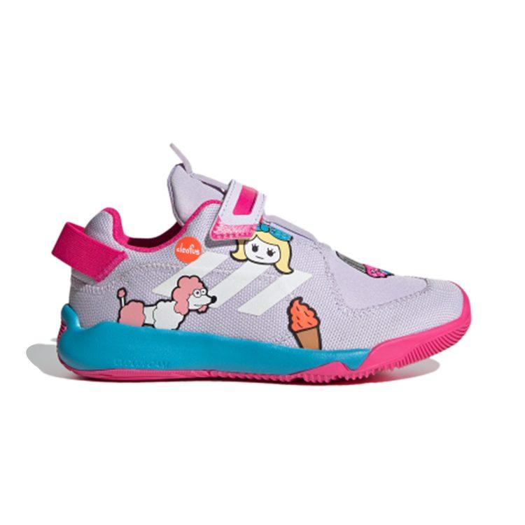 adidas Activeplay Cleofus Atmungsaktive Niedrige Kinder Laufschuhe Lila Pink Kinder im Alter von 3 7 Jahren FX9603