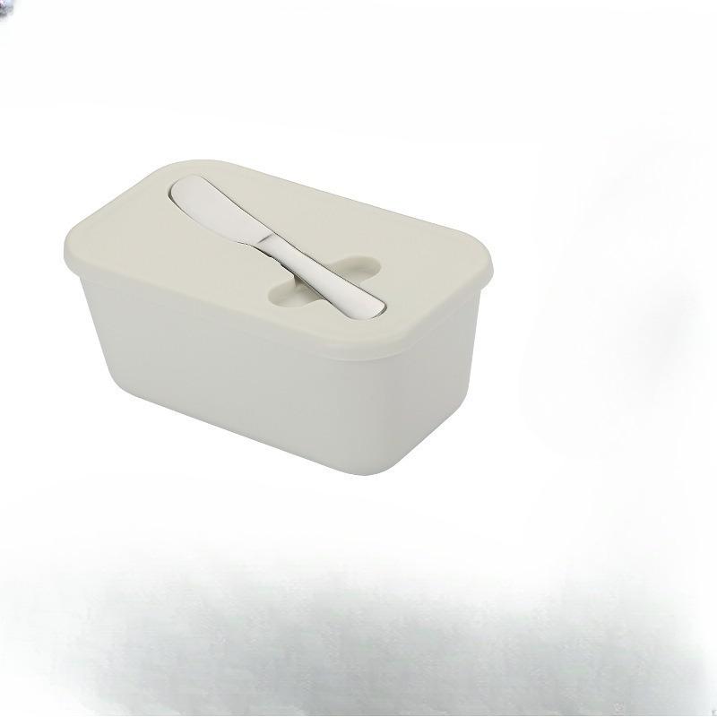 

Knife-equipped Butter Box, Large-capacity Food-grade Cheese Box, Refrigerator Butter Storage Box белый