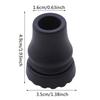 Rubber Pad Cap Non-Slip Walking Stick Crutch Cane Bottom Pads Cover Protector Climbing Hiking Trekking Pole Tip Black 16/19/22mm
