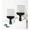 Black Fist Afro Pick Metal Wide Teeth Hair Comb For Volumizing Hair Styling Anti-static Comb Brush Detangling Comb