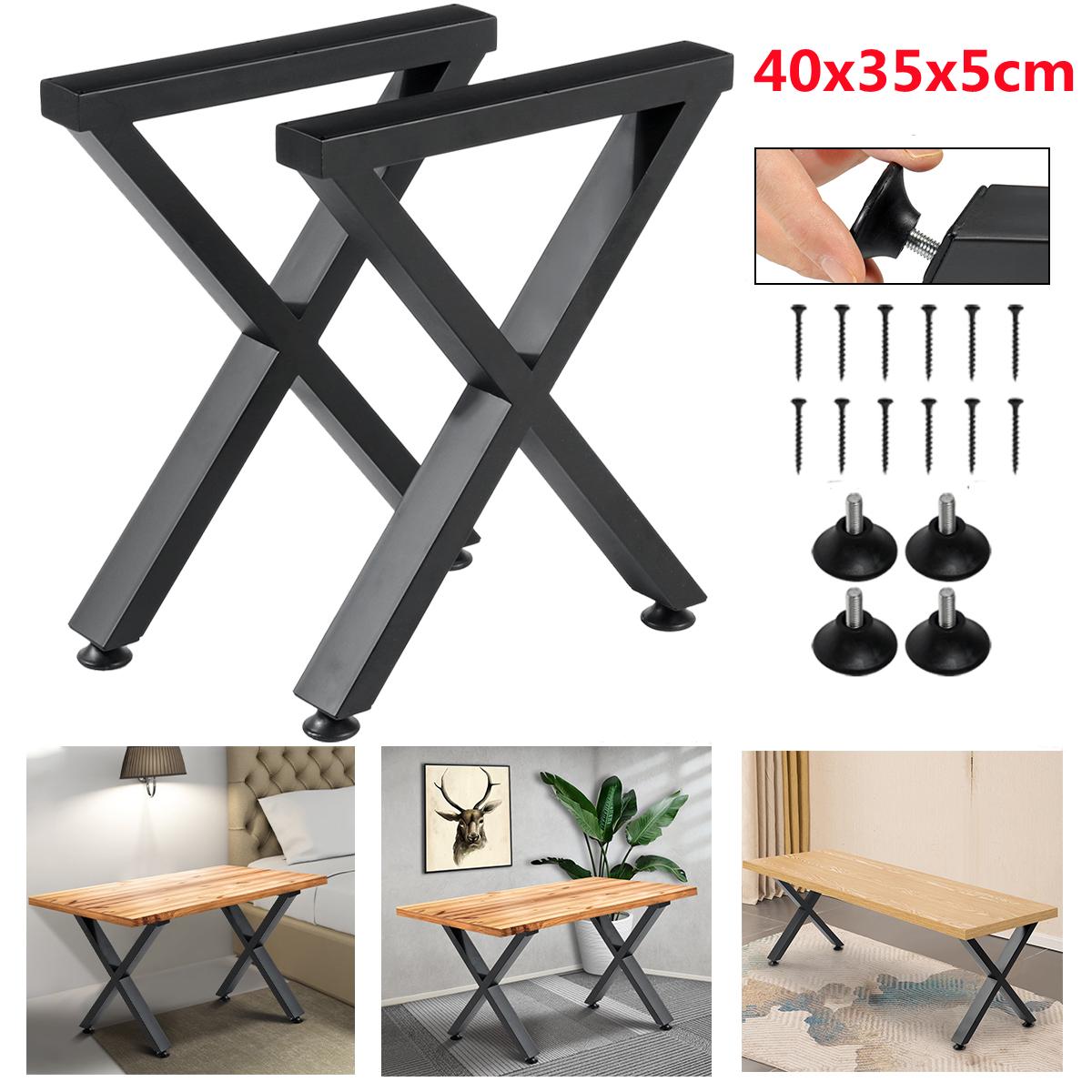 

2 шт. кронштейн для стола, набор прочных усиленных металлических ножек, X-образные ножки для домашней мебели для ресторана