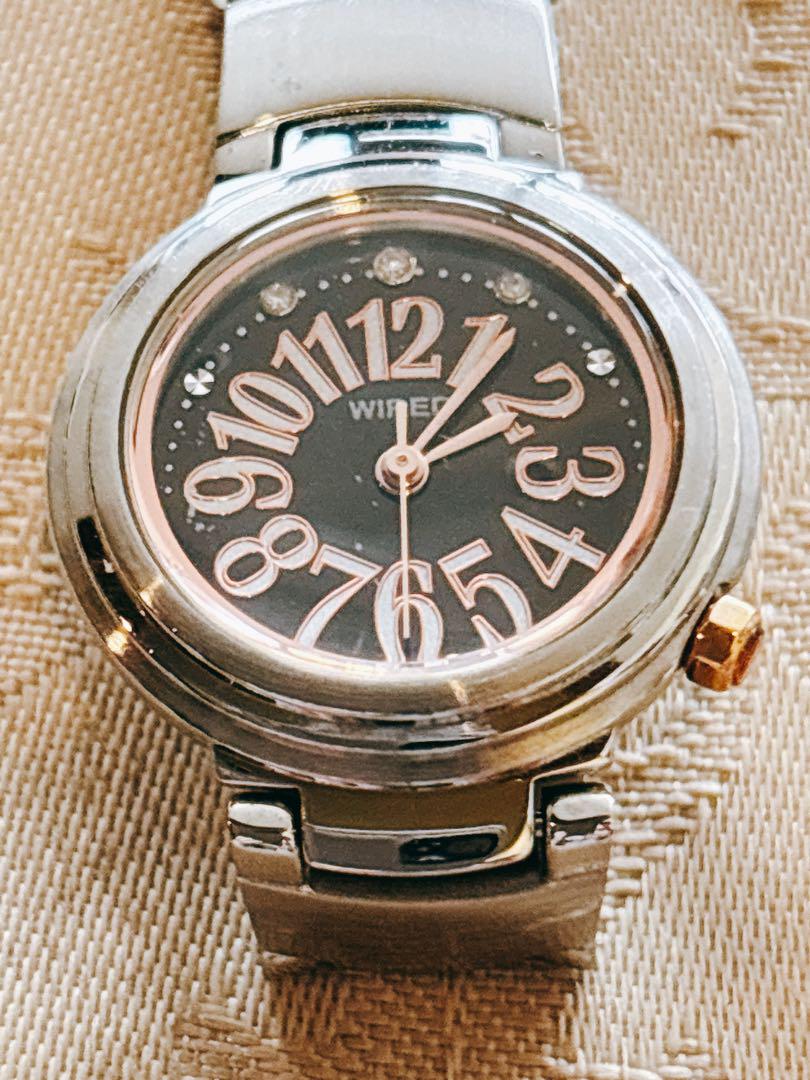 

[USED] Seiko WIRED Watch with Natural Diamonds and Easy-Adjust Band