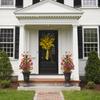 Artificial Flower Bouquet Outdoor Garden Decorative Plant Lawn Landscape Simulation Floral Arrangement Indoor Pot Decoration with Stake