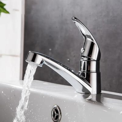 Basin Faucet Single Cold Sink Faucet Bathroom Faucet Chrome Single Handle Hole Bathroom Kitchen Basin Mixer