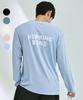 Helingbon Men'S Loose Fit Rash Guard Big Logo Long Sleeve (7 Colors) / Rj408M (A Type)