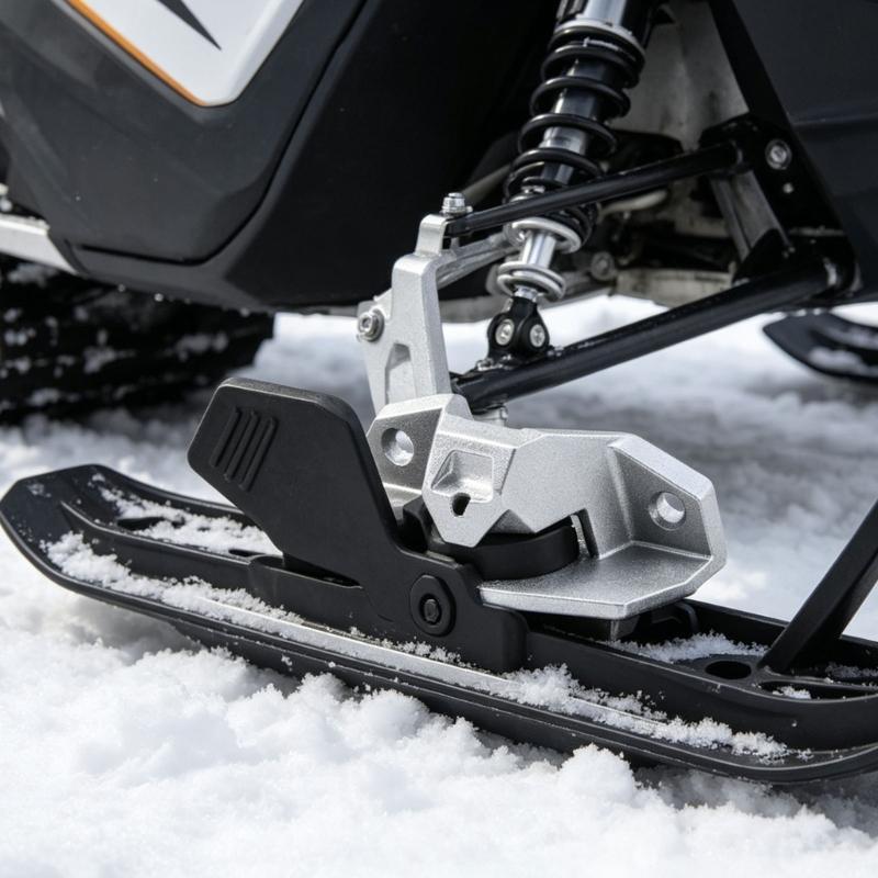 Quick Release Mounting For Snowmobile Ski Rack Works With Storage System