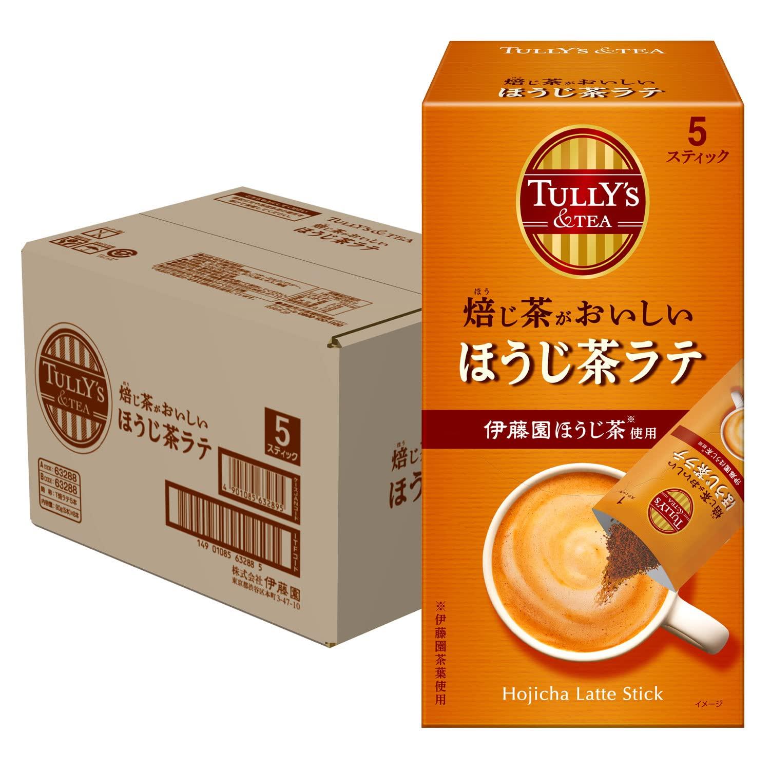 

Стик Hojicha Latte 18 г x 5 пакетиков x 8 Растворимый порошок Tully s