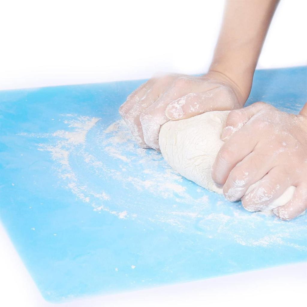 Silikonmatte for Håndverk Baking Kjøkkenbenk Resinformer Varmebestandig Ark Bordbrikke Blå