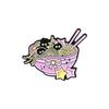 Cartoon Ramen Playful Inspired Brooch In Highquality Alloy For Fashion Decoration And