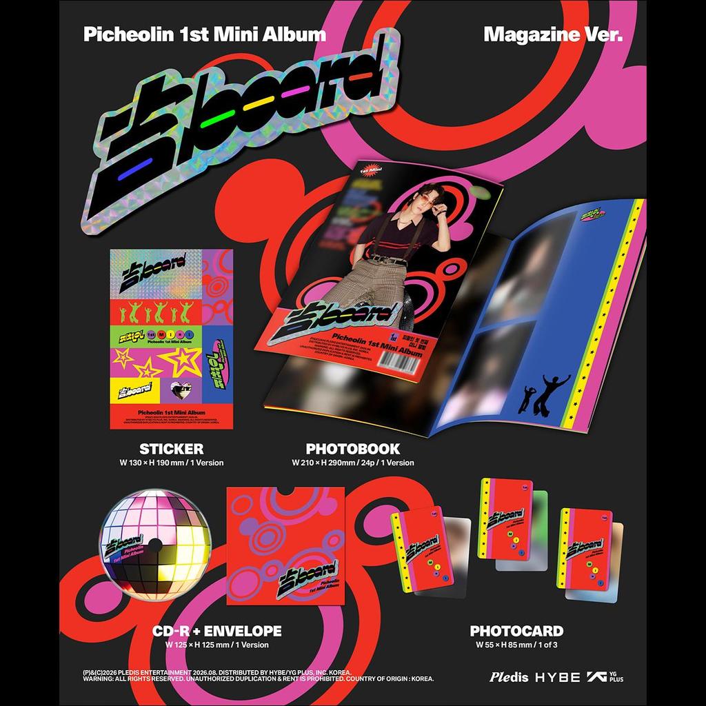 [Pre-order] Picheolin (DINO of SEVENTEEN) 1st Mini Album GIL(LUCKY) BOARD Magazine Ver. + Free Gift