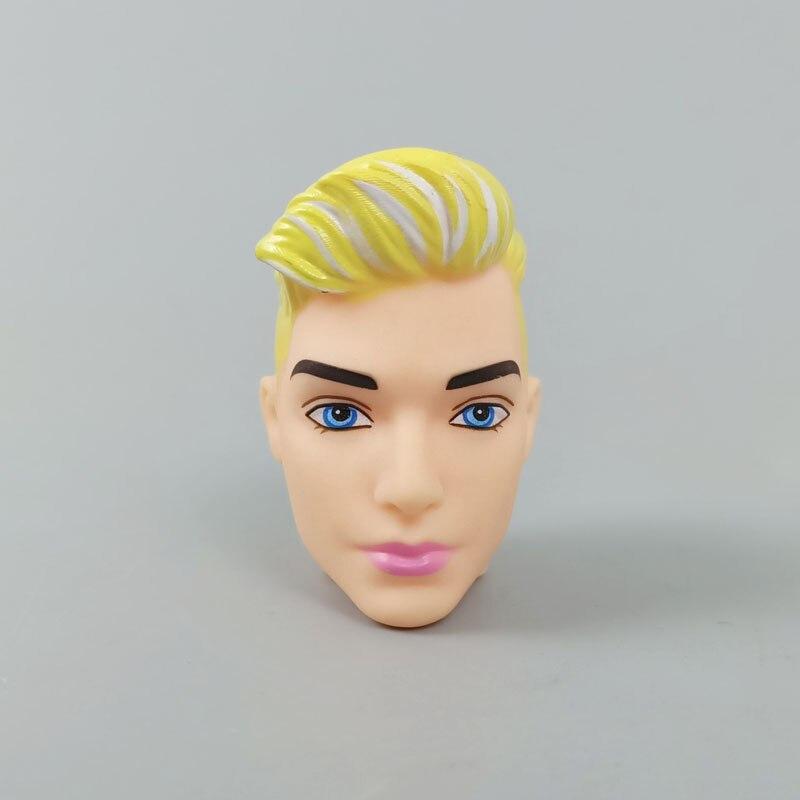

Макияж золотисто-серых волос, голова куклы для мальчика Кена, кукольные головы для 1/6 BJD, аксессуары для кукол для принца Кена, игрушка «сделай сам» для детей золотой
