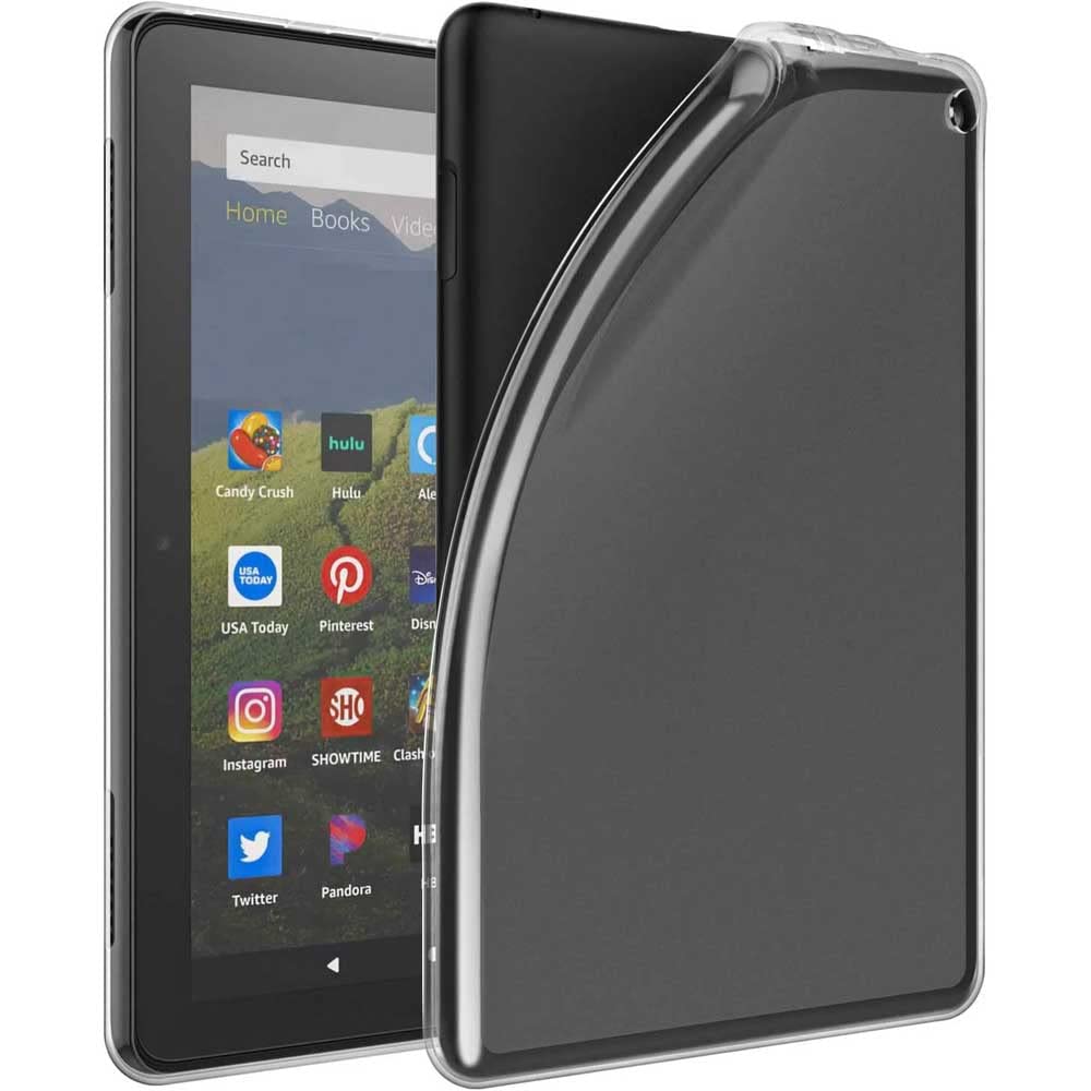 

Amazon Fire 7 12th Прозрачный мягкий чехол TPU Защитный чехол Легкий тонкий корпус Ударопрочный амортизирующий прозрачный мягкий чехол 7 12th [PCATEC]