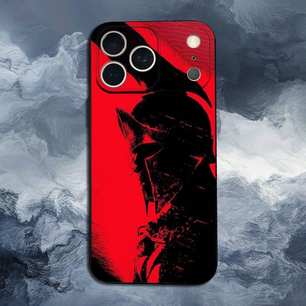

Spartan Warriors Phone Case For iPhone 17,16,15,14,13,12,11,Plus,Pro Max,XS,X,XR,SE,Mini,8,7,Soft Silicone Black iPhone16PRO