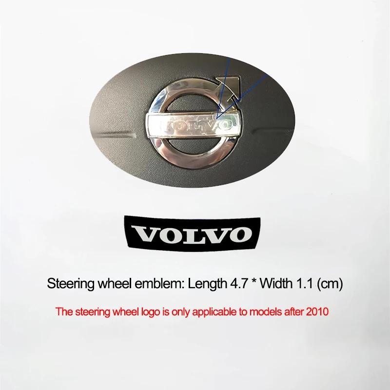 3D Car Grille Badge Sticker Front Grille Blue Black Letter Emblem Decals Decoration For Volvo XC60 XC90 S60 S80 V60 C70 S40 C30