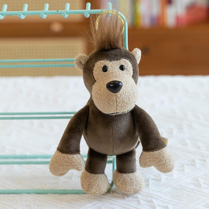 Jungle Animal Plush Toys: Elephant, Monkey, Tiger, Lion, Giraffe