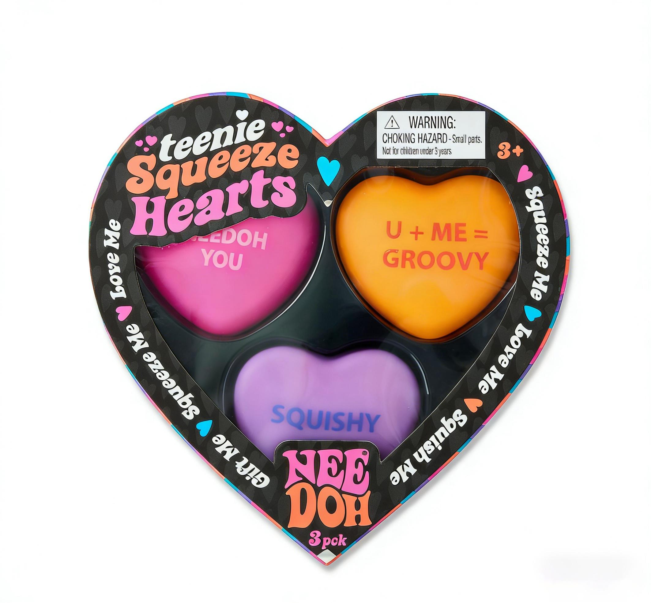 

Squishy Heart Fidget Toys 3 Pack Slow Rise Soft Stress Relief Sensory Gel Balls Valentine Gift For Adults Kids Anxiety Relief