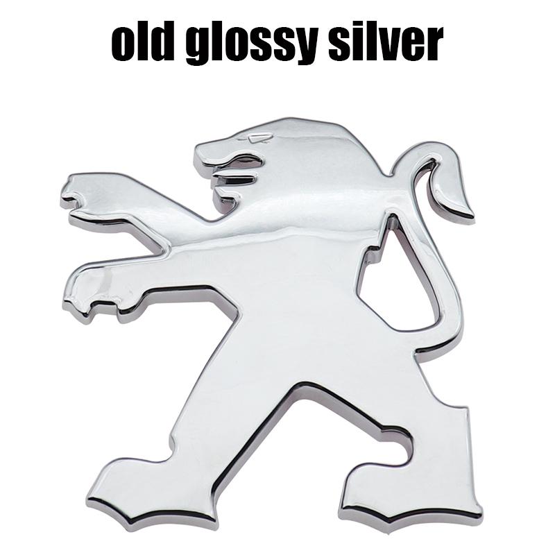 1pcs ABS 100mm 78mm Car Front logo Rear Bumper tail door trunk sticker car rear BEmblem sticker styling Accessories For Peugeot