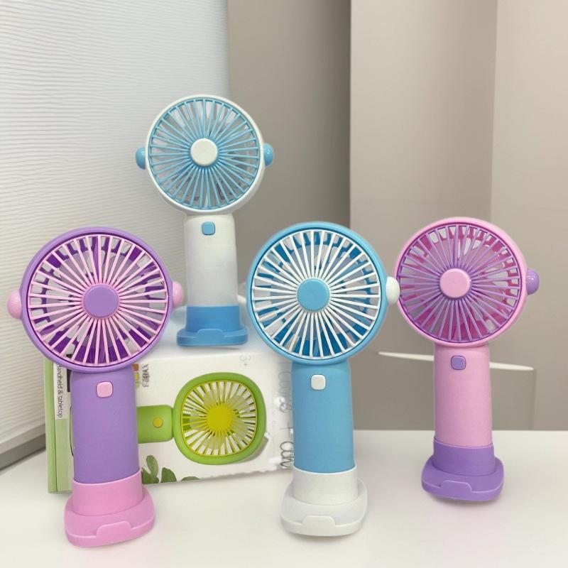 Handheld Mini Fan with Phone Holder & USB Charging