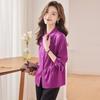 Women's Elegant Pleated Lapel Blouse