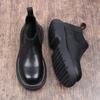 Niche Martin Boots Summer Low-Top Trendy Brand Boots One-Pedal Chelsea Boots Men'S Shoes Big Head Leather Shoes Thick Sole