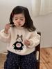 Baby clothes thickened autumn and winter children's clothing new children's winter clothing girls wool sweater fleece set