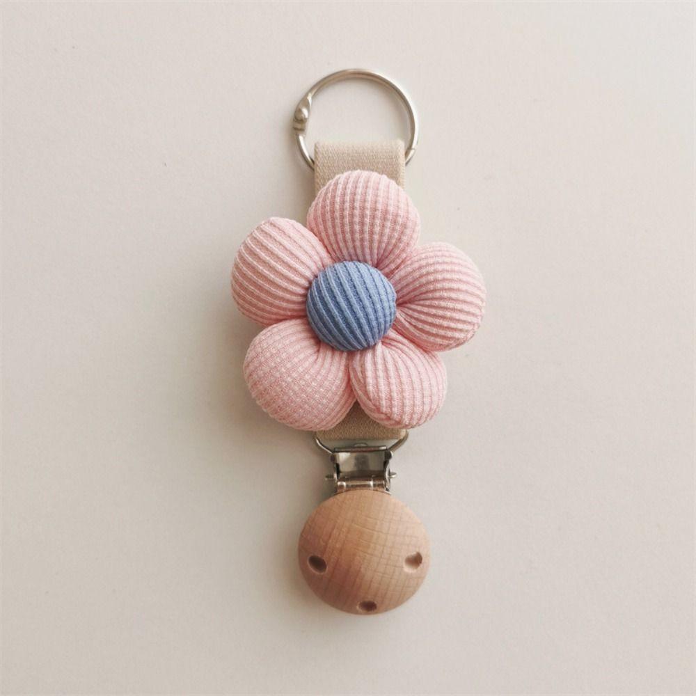 

Wood Clip Cotton Flower Hat Clip Anti-lost Travel Hat Holder High Quality Men рожевий