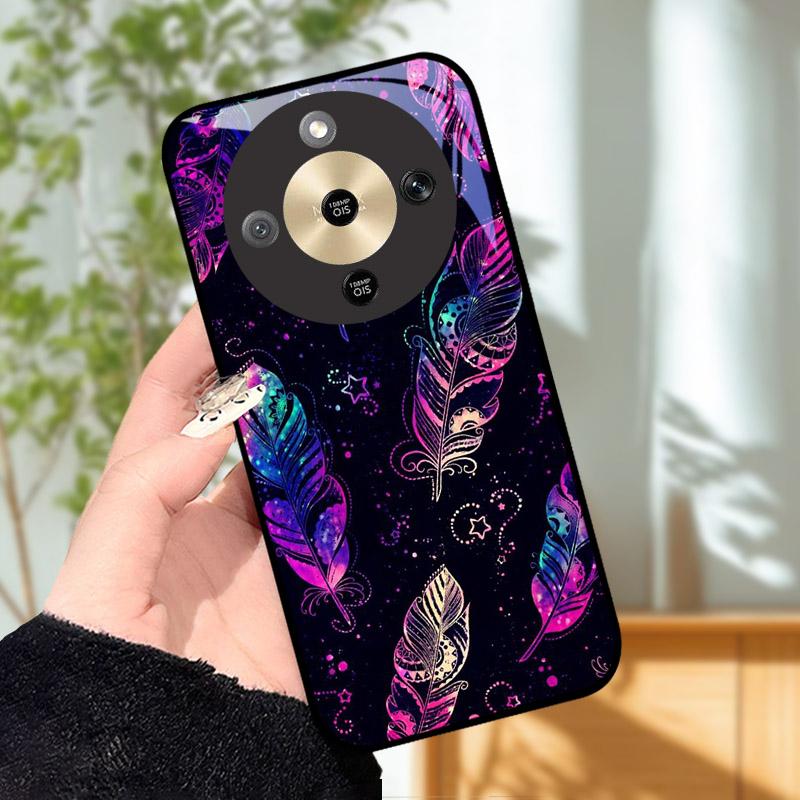 For Honor X9d MTN-NX1 Case Cool Fashion Painted Cover Tempered Glass Phone Cases For Honor X9 D HonorX9d 5G Cover Shell Fundas