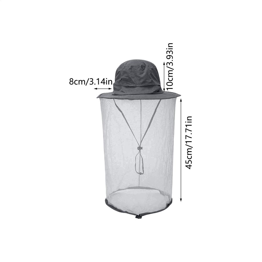 Mosquito Hat With Hiddens Net Mesh Repellent Insect Bee Protection Men Women Outdoor Sunscreen Fishing Cap