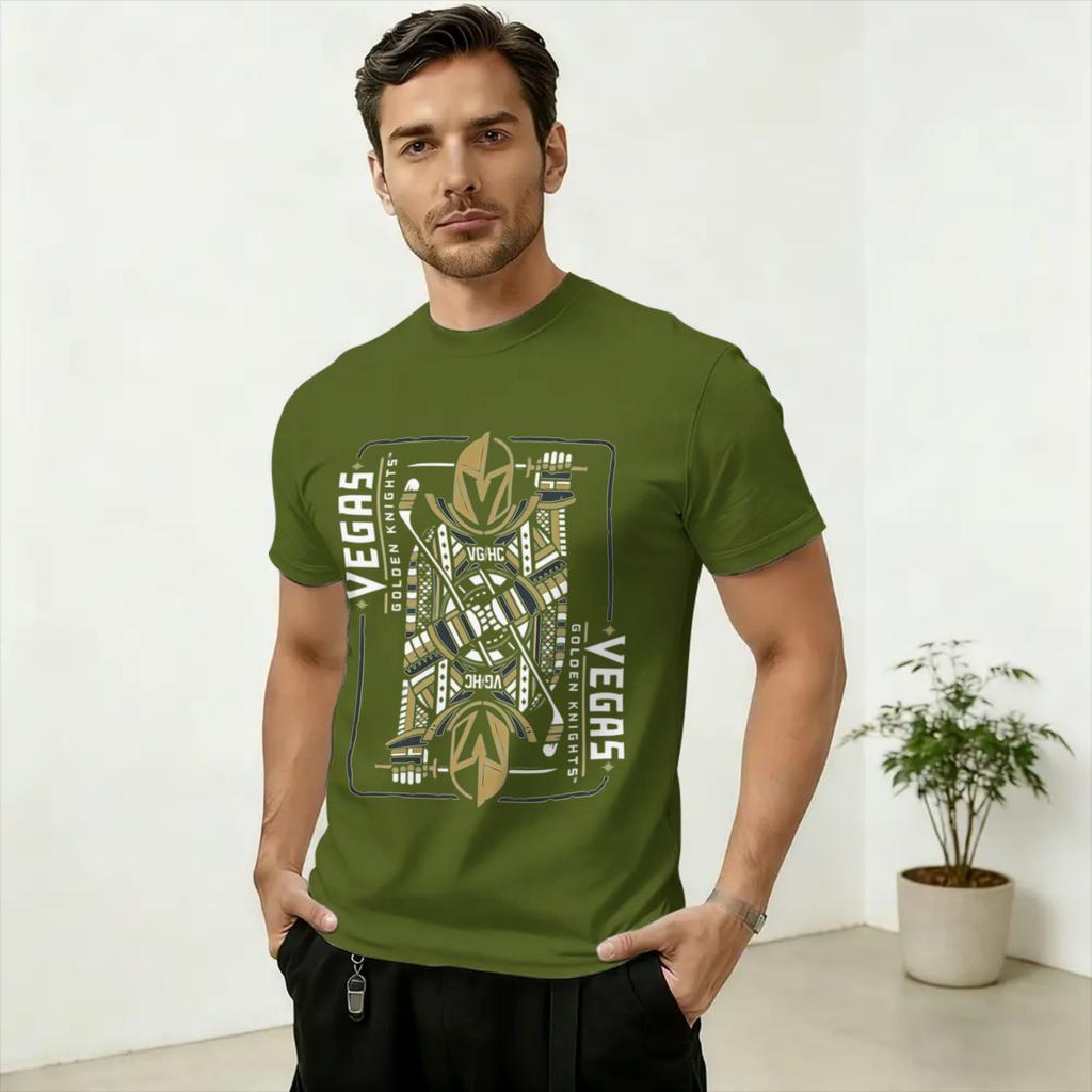 LOS VGK Cotton T Shirt For Unisexs Summer Vintage T Shirts O Neck Novelty Tees Oversized Cheap Clothes