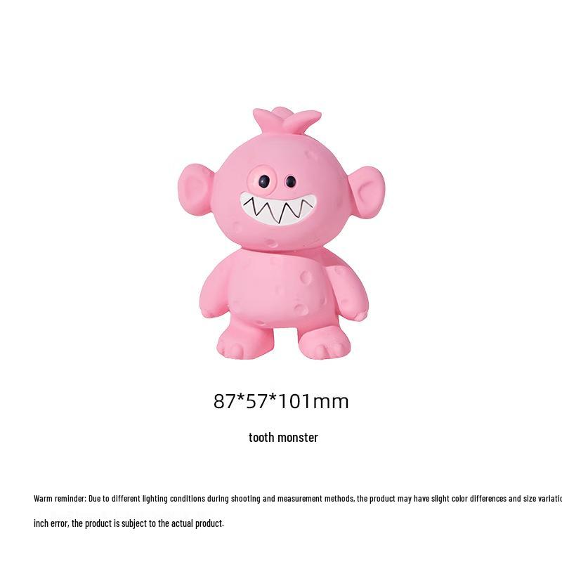 EETOYS Little Dog Detective Grinning Monster Squeaky Latex Dog Toy