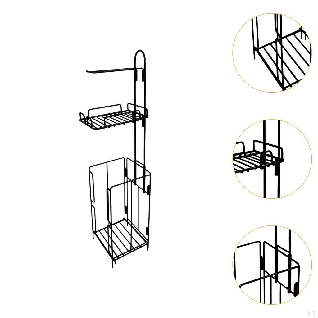 Toilet Paper Holder Bathroom Storage Rack Portable Large Capacity Tissue Dispenser Roll
