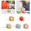 Creative Mini wooden Toy Kaleidoscope Unique Lens Pretend Play Children