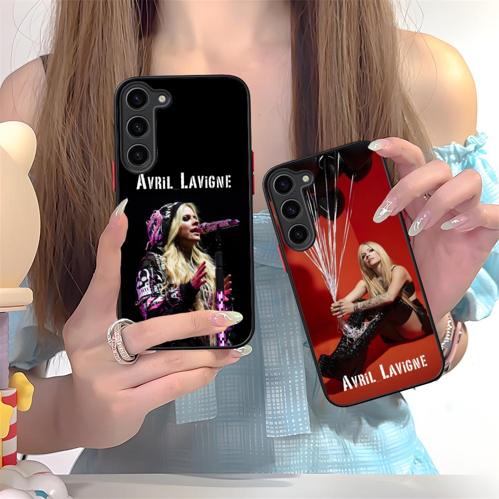 Avril Lavigne Silicone Mobile Phone Case for Samsung Galaxy S26 S25 S24 S23 S22 S21 Plus FE Ultra Colorful Cover