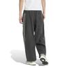 Jersey Bottom Stadium Loose Washed Denim Pants M1919 Black L [Adidas] Men's (KV5882)