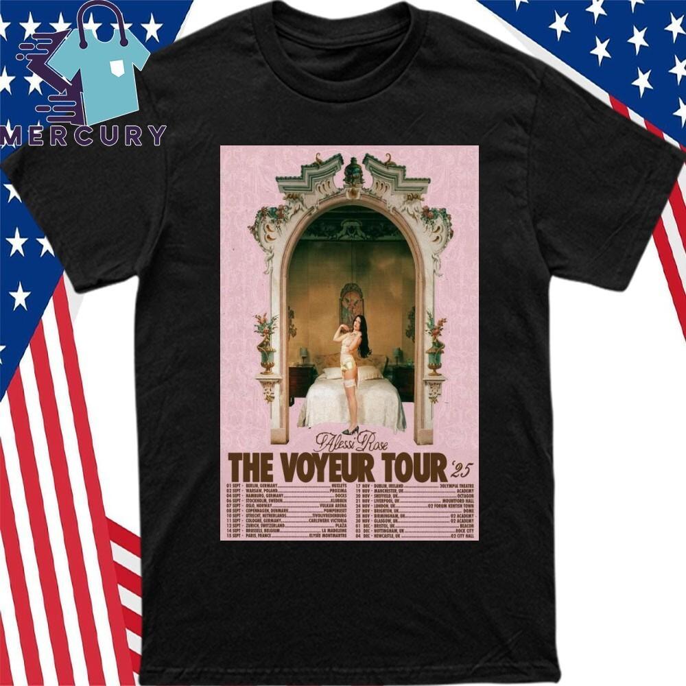 Alessi Rose The Voyeur Tour 2025 Poster Shirt Unisex T-Shirt S