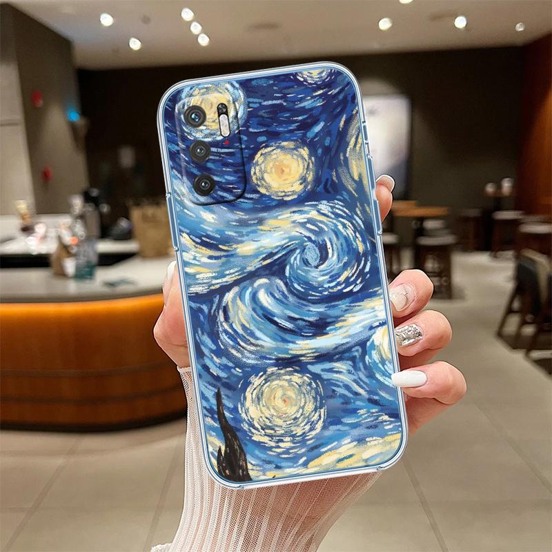 RE55 Starry Night Van Gogh Painting Phone Case for Motorola Moto Edge 20 30 40 50 S30 Fusion Ultra Pro Neo Lite + G200 G23
