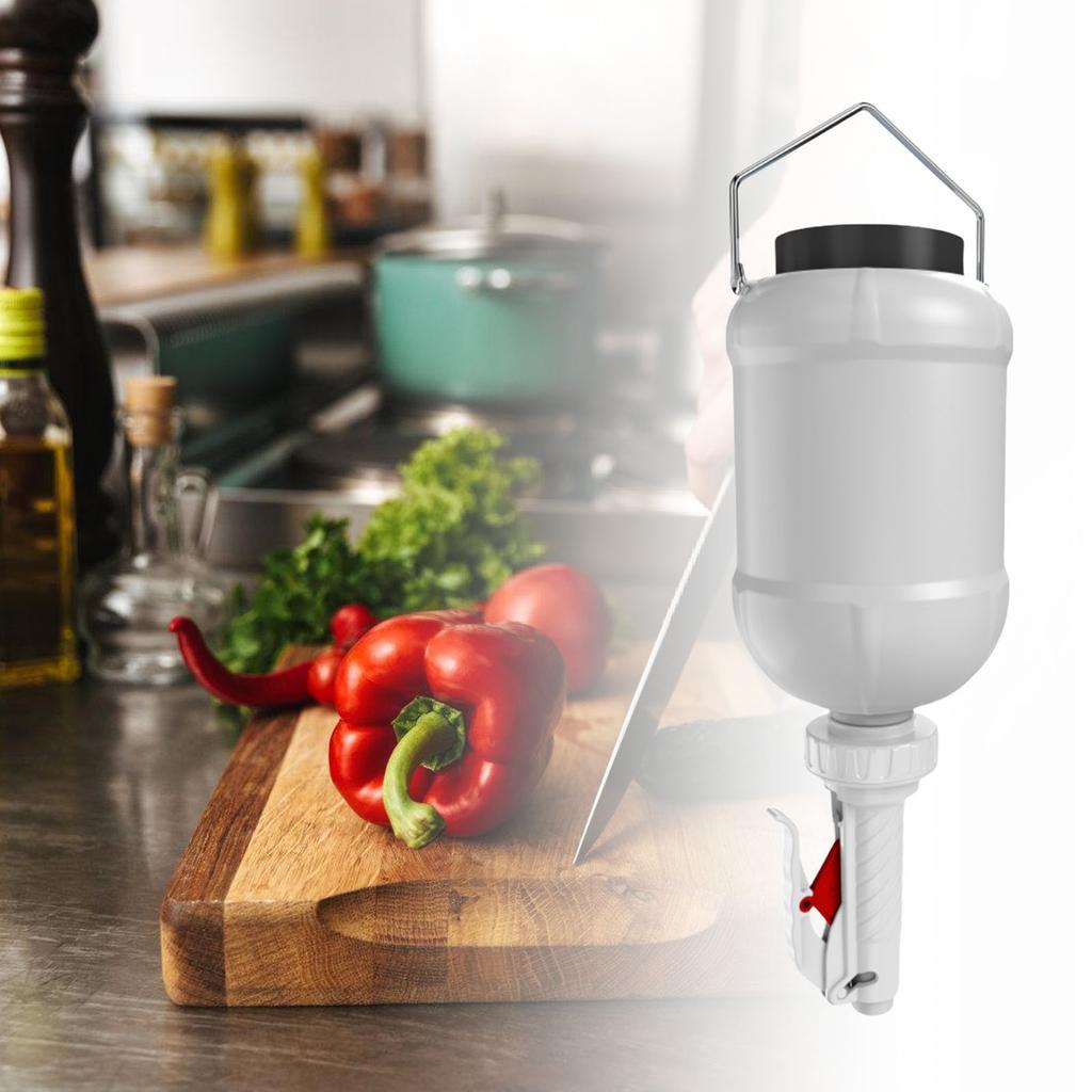 3L Hanging Condiment Dispenser Refillable Sauce Squeeze Bottle Dressing Container for Kitchen Outdoor BBQ Camping