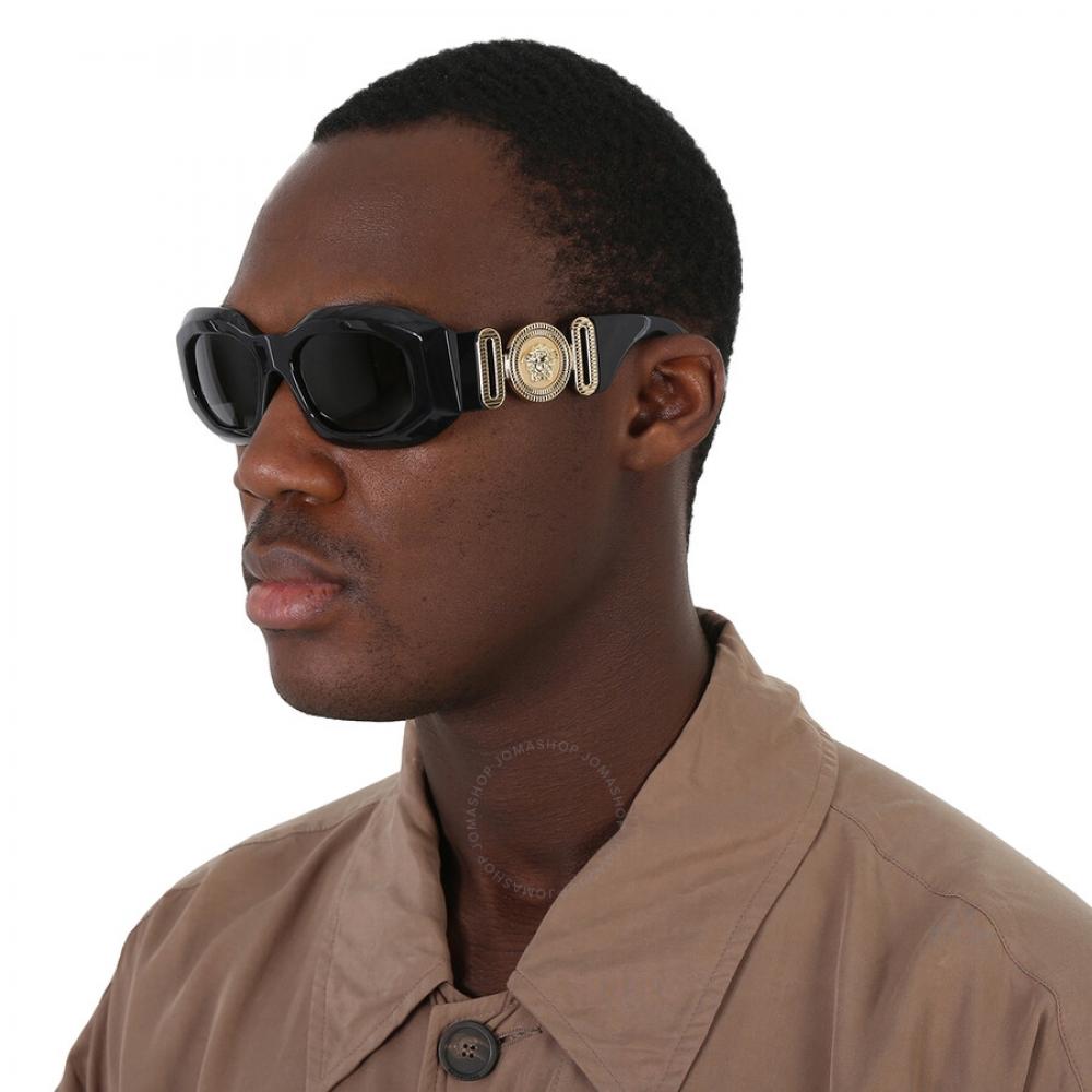 VerSace Dark Grey Irregular Men S SunglaSSeS Ve4425u Gb1 87 54