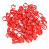 100 STK/pose 8MM 001-100 Nummererte Plast Brevdue Bird Ben Band Ringer(rød)