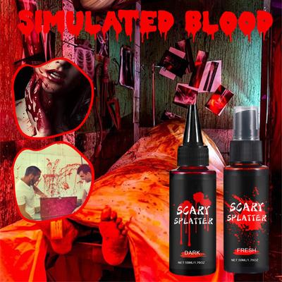 100ML Plasma-Sprühflüssigkeit Halloween Plasma-Spray Realistisches Blut Horror Falsches Blut Vampir-Blut Für Halloween Cosplay Werkzeug