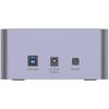 Station D'accueil USB 3.0 - UNITEK - Double Baie HDD/SSD - Clonage Hors Ligne - Aluminium - UASP