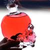 Glass Skull Head Cup with Wooden Cork Water Bottle Creative Skull Head Wine Bottle  Cocktail